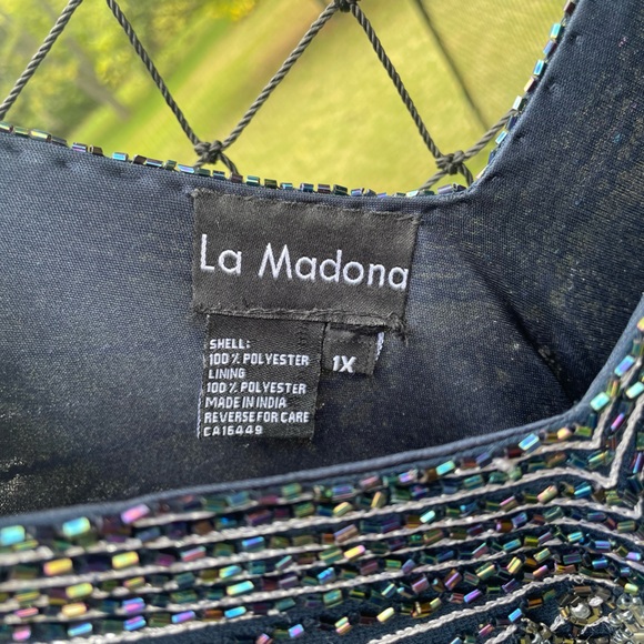 La Madona blue beaded mother of the bride dress - Picture 6 of 7